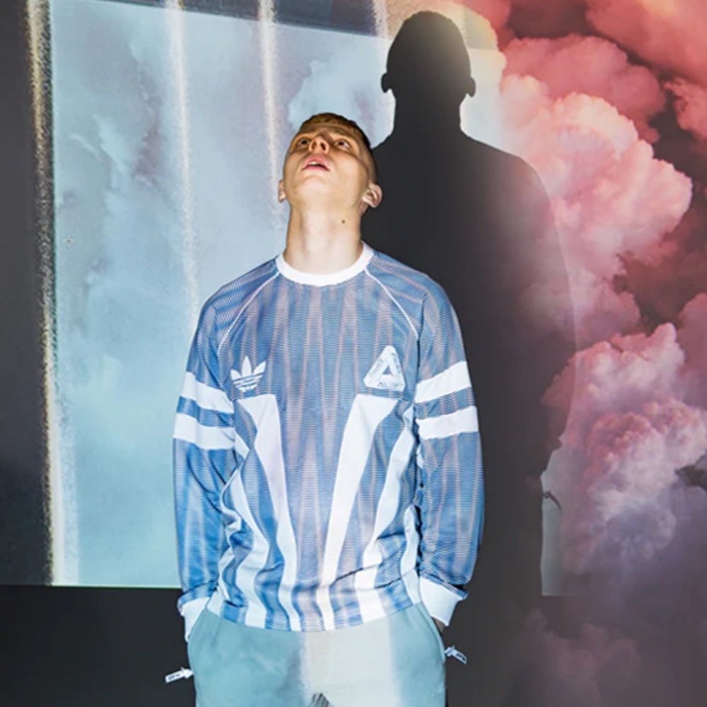 Adidas x Palace graphic goalie long sleeve t-shirt